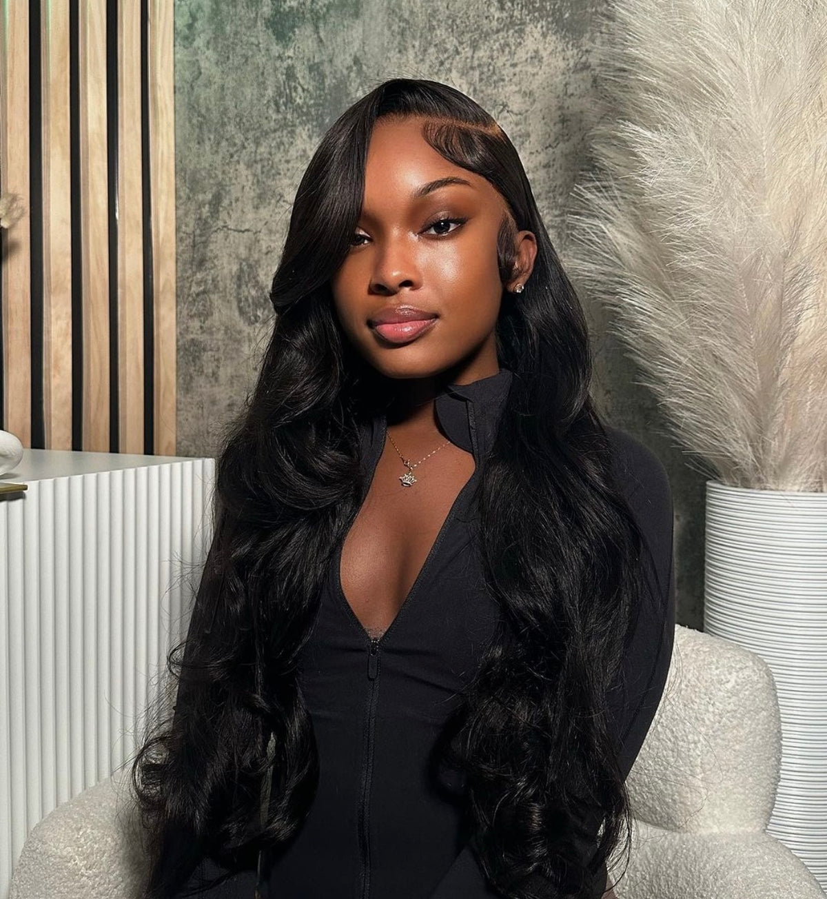 Mongolian Bangin' Body Wave Closure Wig